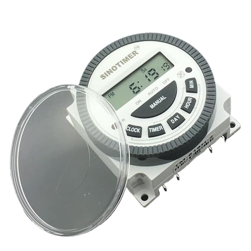 Digitaler, wöchentlich programmierbarer 12-V-DC-Zeitschaltuhr mit wasserdichter Abdeckung und integriertem Relais Digitaler, wöchentlich programmierbarer 12-V-DC-Zeitschaltuhr mit wasserdichter Abdeckung und integriertem Relais von JJCFGRDM