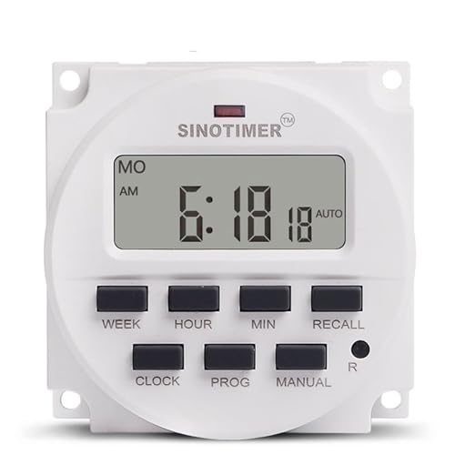 GROßES DISPLAY 1,598 Zoll LCD Digital Timer 12V DC 7 Tage programmierbare Zeitschaltuhr mit Relais im Inneren GROßES DISPLAY 1,598 Zoll LCD Digital Timer 12V DC 7 Tage programmierbare Zeitschaltuhr mit Relais im Inneren von JJCFGRDM
