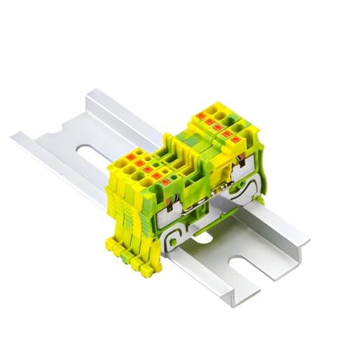 JJCFGRDM 10 Stück PT1.5-PE Din Rail Terminal Block Feder Push In PE Erdungsklemmen Blöcke Drahtverbinder Streifen Leiter JJCFGRDM 10 Stück PT1.5-PE Din Rail Terminal Block Feder Push In PE Erdungsklemmen Blöcke Drahtverbinder Streifen Leiter von JJCFGRDM