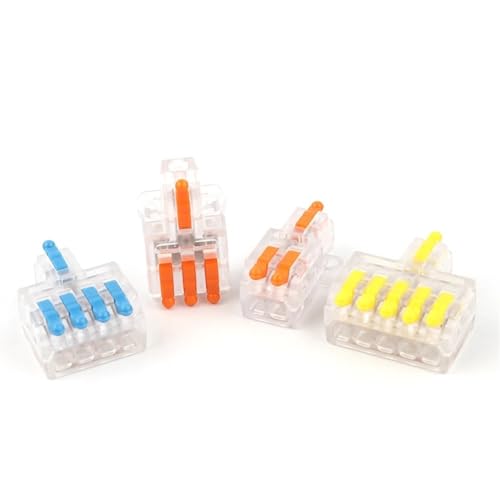 JJCFGRDM 5/10PCS Mini Schnelle Kompakte Spleißen Leiter Stecker 1 In Mehrere Out Splitter Spleißen Terminal Block M3 Schraube befestigungs Loch(D1-5TY,5PCS) von JJCFGRDM