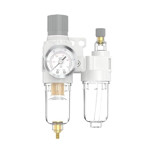 Luftquellenprozessor AFR+AF Duplex AFC2000 Luftdruckregelventil + Armaturen 8mm-02 Öl-Wasser-Trennfilter Gewinde 1/4"(AFC2000D) von JJCFGRDM