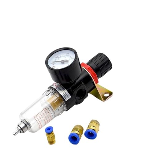Pneumatischer Luftquellen-Behandlungsfilter AFR2000, einstellbares Manometer, 1/4 Zoll Druckbegrenzungsventil, 4 mm, 6 mm, 8 mm, 10 mm, 12 mm Armaturen(AFR2000 -pc 4MM) von JJCFGRDM