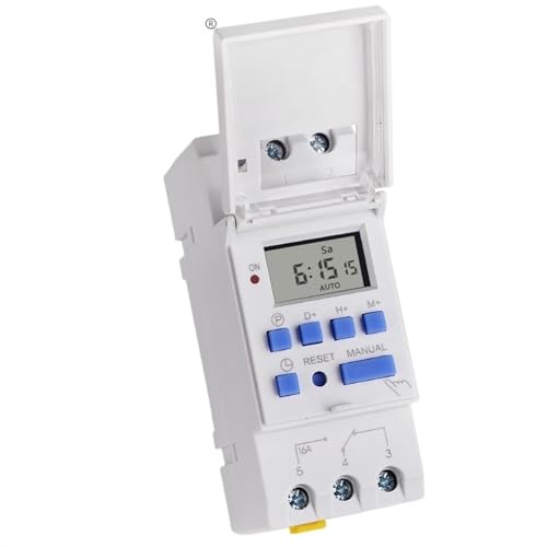 TM615 Digitale Zeitschaltuhr mit 16 EIN/AUS-Funktionen pro Tag und 15 Gruppen, intelligenter Kombination zur Beleuchtungssteuerung(TM615 220V 16A 3500W) von JJCFGRDM