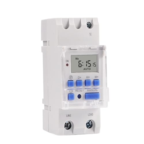 TM615 Digitale Zeitschaltuhr mit 16 EIN/AUS-Funktionen pro Tag und 15 Gruppen, intelligenter Kombination zur Beleuchtungssteuerung(TM615 220V 30A 5000W) von JJCFGRDM