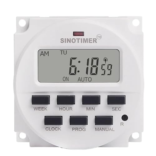 TM618SH 1 Sekunde Intervall 5V 12V 24V 110V 220V Digital LCD Timer Schalter 7 Tage wöchentlich programmierbares Zeitrelais mit Countdown(Russia Panel 220V) von JJCFGRDM