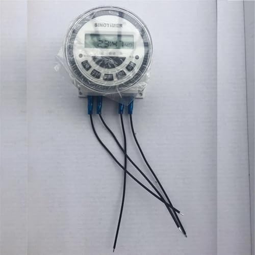TM619H-2 Schwerlast-30-A-Wochenprogrammierbarer Tages-Timerschalter for Beleuchtung mit Austauschbatterie CR2032 und wasserdichter Abdeckung(With 4 Wires) von JJCFGRDM