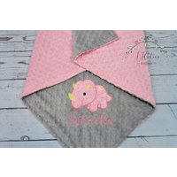 Dinosaurier Minky Babydecke-Personalisierte Triceratops Dino Decke-Personalisierte Junge Babydecke-Minky Babydecke-Dino Decke von JJCuties