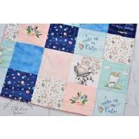 Personalisierte Wald Baby Decke-Wald Fuchs Minky Deer Decke-Waschbär Mädchen Decke von JJCuties