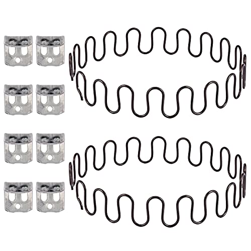 Carkio Ersatzfedern, 2 Stück 78,9 cm Feder mit 8 Stück S-Clips, 4,0 Draht-Durchmesser, Reparatur-Set für Sofa in Möbel, Innendekoration, Auto oder anderen Anwendungen von Carkio