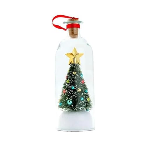 Glasflasche mit weihnachtlichem Aufzeichnungsnachricht, Glasflasche mit Mini-Weihnachtsbaum, goldfarbenem Stern und verschneiter Szene, Diktiergerät Glasflasche mit weihnachtlichem Aufzeichnungsnachricht, Glasflasche mit Mini-Weihnachtsbaum, goldfarbenem Stern und verschneiter Szene, Diktiergerät von JJIAGOLD