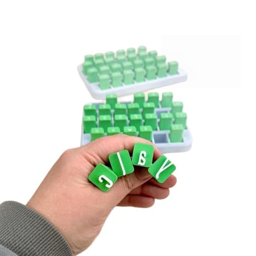 Vibrant Alphabet Stamps Set Clay Craft Stamp Set 3D Groß- und Kleinbuchstaben Alphabet für Keramik DIY (Kleinbuchstaben) von JJIAGOLD