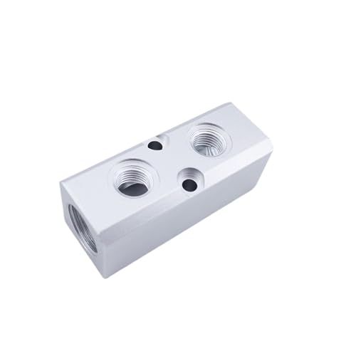 JJKKOZVQF 1/4 1/2 Luftverteiler Mehrrohr-Auspuff Pneumatischer Verteiler Shunt-Verteilerblock Gerade Mehrleitungsrohrverschraubungen(3-Set) von JJKKOZVQF