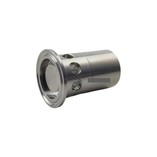 JJKKOZVQF 1,5" 2" Tri-Clamp Vakuum-Unterdruckventil SS316L Edelstahl Lufteinlass-Sicherheitsventil Einstellbarer Bereich -100~0 kPa(2inch TC64mm) von JJKKOZVQF