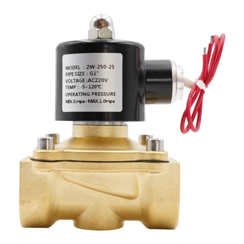 JJKKOZVQF G 1/8" 1/4" 3/8" 1/2" 3/4" 1" 1-1/4" 1-1/2" 2" elektrisches Magnetventil, AC220V DC12V24V(1") von JJKKOZVQF