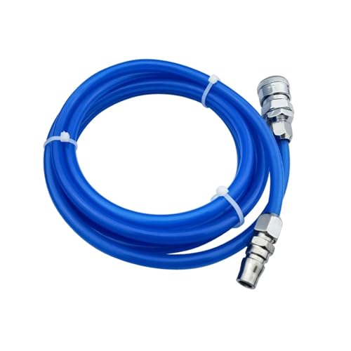 PU8X5 5/10/20/25/30 cm Flexibler Luftschlauch for Kompressor Gerades Rohr Rohr Rot Blau Schwarz Weiß Pneumatikschläuche mit SP20 PP20 (Color : Blue 20M) von JJMXDZNS