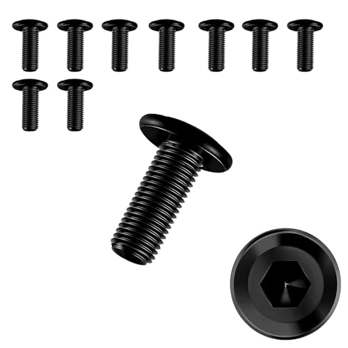 10 Stück Schrauben M6 × 16,Flachkopfschrauben m6 Innensechskant,m6 Schrauben,Schrauben Schwarz,Edelstahl A2 V2A,Vollgewinde 10 Stück Schrauben M6 × 16,Flachkopfschrauben m6 Innensechskant,m6 Schrauben,Schrauben Schwarz,Edelstahl A2 V2A,Vollgewinde von JJPJL