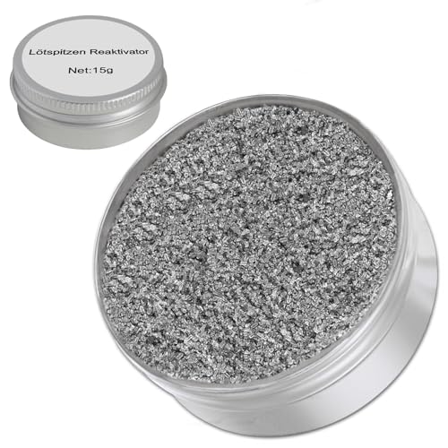 Lötspitzen Reaktivator Bleifrei,Lötspitzenreiniger,zur Reaktivierung Oxidierter Lötspitzen (Nettogewicht: 15g Dose) von JJPJL