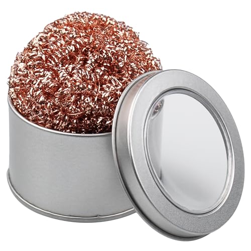 Lötspitzenreiniger 1 Stück,Lötspitzenreinigungsdraht,lötzubehör,löt zubehör,Lötkolben Reiniger,Messingspitzenreiniger,mit Edelstahlhalter,Zum Reinigen von Lötkolbenspitzen von JJPJL