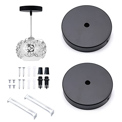 JJQHYC Baldachin Abdeckung Metall 100 mm Hängeleuchte Halterung Deckenleuchte Baldachin Lampe Zubehör Deckenbaldachin Schwarz Lampenbaldachin JJQHYC Baldachin Abdeckung Metall 100 mm Hängeleuchte Halterung Deckenleuchte Baldachin Lampe Zubehör Deckenbaldachin Schwarz Lampenbaldachin von JJQHYC
