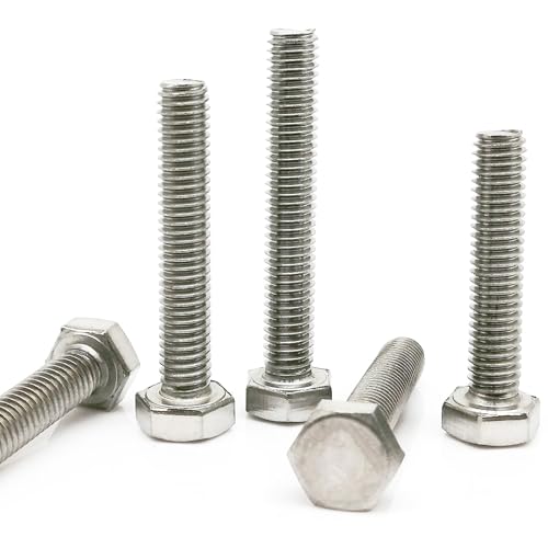 1/5/10 Stück M3 M4 M5 M6 M8 A2-70 304 Edelstahl DIN933 Außensechskant Außensechskantschraube Bolzengewinde Länge 6-200 Mm(35mm,10pcs M5) von JJQXAIBH