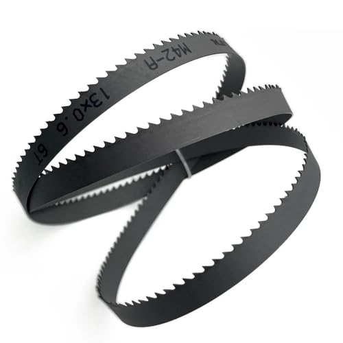 1 Stück M42 Bi-Metall-Sägebänder, verschiedene Teilungen 1140 1640 mm * 13 0,6 for Schneiden von Metall und Hartholz(8 and 12Tpi,Length 1085mm) von JJQXAIBH