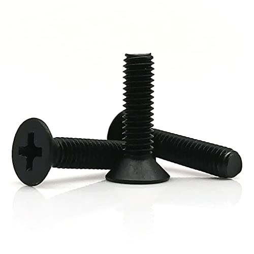 5/10/50 Stück GB819 Kreuzflachsenkkopfschraube M1,6 M2 M2,5 M3 M4 M5 M6 M8 Schwarz 304 A2-70 Edelstahl(12mm,50pcs M2) von JJQXAIBH