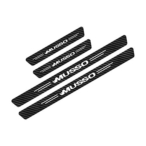 JJRY 4 Stück Auto Einstiegsleisten Trittschutz für SsangYong Rexton Korando Kyron Actyon Musso Tivoli Autotürstufen Aufkleber Kratzpad Innenausstattung Zubehör,for Musso JJRY 4 Stück Auto Einstiegsleisten Trittschutz für SsangYong Rexton Korando Kyron Actyon Musso Tivoli Autotürstufen Aufkleber Kratzpad Innenausstattung Zubehör,for Musso von Giaeyhm