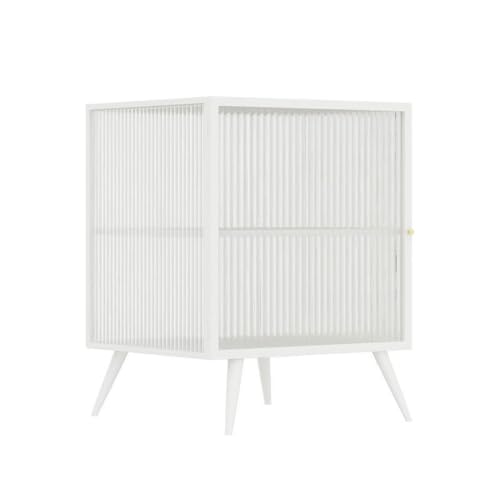 JJTOOLS Nachttisch Nachttisch Einfache Moderne Kleine Wohnung B & B Wohnzimmer Sofa Schrank Schlafzimmer Glas Nachttisch Schlafzimmer Möbel (Color : A, Size : S) von JJTOOLS