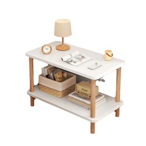JJTOOLS Nachttisch Nachttisch Moderner Couchtisch Schlafzimmer Beistelltisch zweilagiges Nachttischregal Einfacher Home Schrank Schlafzimmer Möbel (Color : A, Size : S) von JJTOOLS