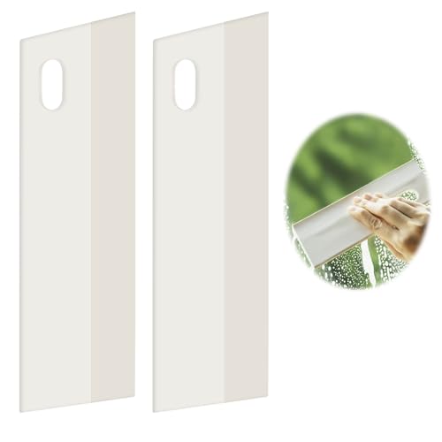 JJUNW Mini Rubber Squeegees, 2 Stück Handwasserabstreifer, Mini-Weichgummi-Fensterabstreifer Fensterabzieher Duschabzieher für Badezimmer Glas Duschspiegel Tresen Küchenarbeitsplatten Spülbecken von JJUNW