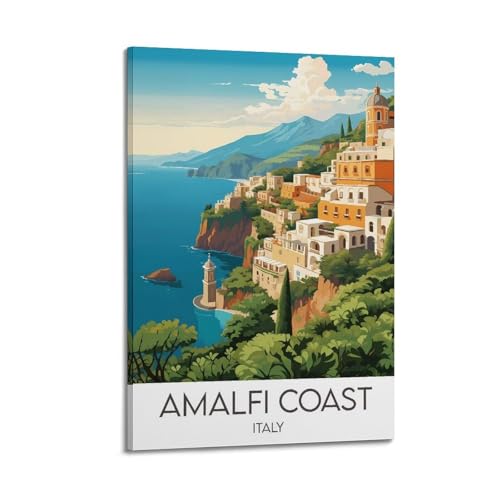 JJUPUV Amalfi Küste Italien Vintage Reiseposter Wandkunst Schlafzimmer Drucke Wohnkultur Hängendes Bild Leinwand Gemälde 20 x 30 cm JJUPUV Amalfi Küste Italien Vintage Reiseposter Wandkunst Schlafzimmer Drucke Wohnkultur Hängendes Bild Leinwand Gemälde 20 x 30 cm von JJUPUV