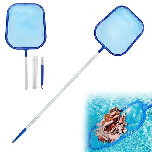 JJYHEHOT Pool Kescher, Poolreinigung Kescher Feinmaschig mit 120 cm Aluminium Teleskopstange, Skimmer Pool Kescher für Schwimmbad, Gartenteich, Aquarium, Spa JJYHEHOT Pool Kescher, Poolreinigung Kescher Feinmaschig mit 120 cm Aluminium Teleskopstange, Skimmer Pool Kescher für Schwimmbad, Gartenteich, Aquarium, Spa von JJYHEHOT