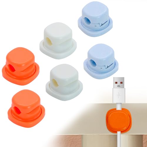 JJYHEHOT 6 Stück Kabelhalter Kabelclips, Verstellbare Kabel Organizer, Magnetischer Kabelhalter Selbstklebend, Kabelmanagement für Schreibtisch, Nachttisch, Ladekabeln, HDMI, USB, Audiokabel JJYHEHOT 6 Stück Kabelhalter Kabelclips, Verstellbare Kabel Organizer, Magnetischer Kabelhalter Selbstklebend, Kabelmanagement für Schreibtisch, Nachttisch, Ladekabeln, HDMI, USB, Audiokabel von JJYHEHOT