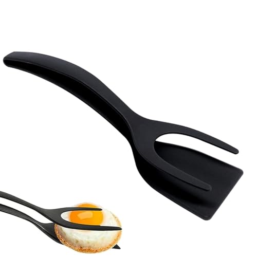 Spiegelei Doppelspatel,2 in 1 Easy Egg Flipper Silikon-Eierspatel Handgriff-Umdrehung der Zange Eierwender aus Antihaftbeschichtetem Silikon for Egg Steak Frying Turning Grilling Kitchen Cooking Tool Spiegelei Doppelspatel,2 in 1 Easy Egg Flipper Silikon-Eierspatel Handgriff-Umdrehung der Zange Eierwender aus Antihaftbeschichtetem Silikon for Egg Steak Frying Turning Grilling Kitchen Cooking Tool von JJiaoLinin