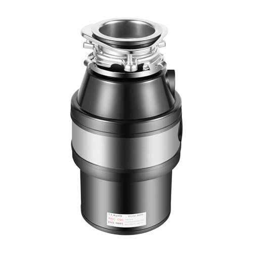 JJsdwin 1.2L Küchenabfallzerkleinerer, Küchenabfallentsorger, Müllzerkleinerer Spüle für Küche, Speisereste Müllschredder, Haushaltsmüllentsorger Müllentsorgung Lebensmittelabfälle, 560W von JJsdwin