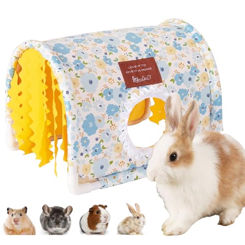 JJunLiM Meerschweinchen-Versteck großes Zeltbett (Blau-Gelb) von JJunLiM