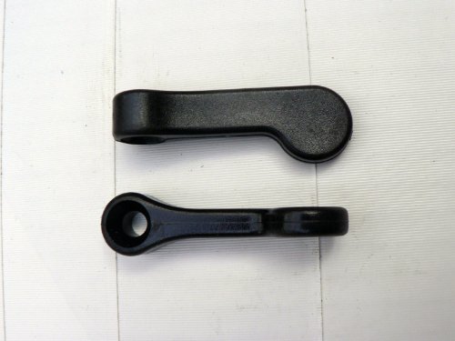 JK Internethandel 2 Stück Vorreiber, Schwarz, Kunststoff, 100% Kunststoff, Länge: 50 mm, D: 13/5 mm, H: 10 mm von JK Internethandel