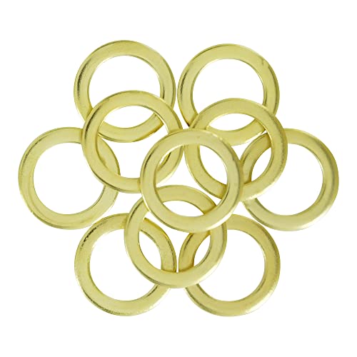 40 Stück Fitschenringe vermessingt 20x 10,2 10x 11,2 10x 13,2 mm von JK Internethandel