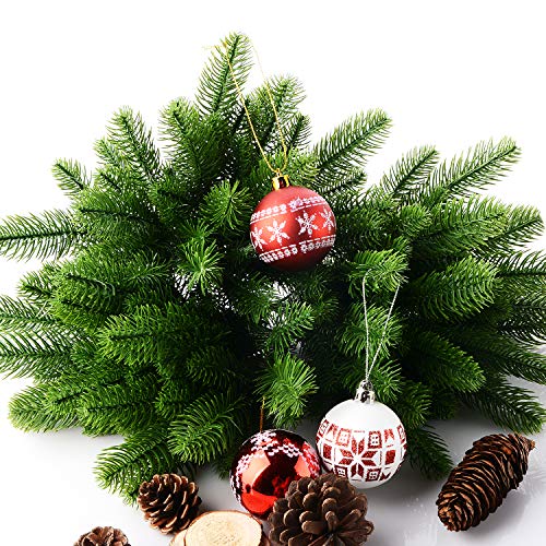 JK künstliche Tannenzweige für Weihnachtsdekoration und Heimdekoration, 50 Stück JK künstliche Tannenzweige für Weihnachtsdekoration und Heimdekoration, 50 Stück von JK