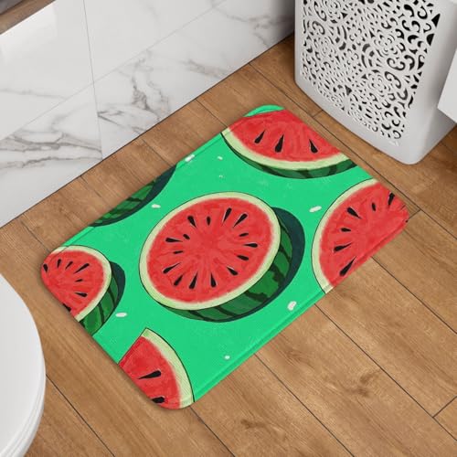 Fußmatte Welcome, 40,6 x 61 cm, rutschfest, saugfähig, Badteppich, weich, waschbar, Bodenmatte, Anime-Wassermelonenteppich für stilvolle Küche, Schlafzimmer, Badezimmer, Dekor Fußmatte Welcome, 40,6 x 61 cm, rutschfest, saugfähig, Badteppich, weich, waschbar, Bodenmatte, Anime-Wassermelonenteppich für stilvolle Küche, Schlafzimmer, Badezimmer, Dekor von JKASDTRP