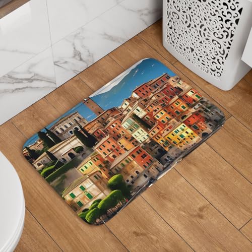 Fußmatte Welcome Fußmatte 40,6 x 61 cm, rutschfest, saugfähig, Badteppich, weich, waschbar, Bodenmatte, schöner Italien-Teppich für stilvolle Küche, Schlafzimmer, Badezimmer, Dekor Fußmatte Welcome Fußmatte 40,6 x 61 cm, rutschfest, saugfähig, Badteppich, weich, waschbar, Bodenmatte, schöner Italien-Teppich für stilvolle Küche, Schlafzimmer, Badezimmer, Dekor von JKASDTRP