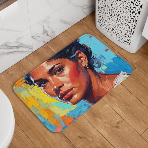 Fußmatte Willkommens-Fußmatte, 40,6 x 61 cm, rutschfest, saugfähig, Badteppich, weich, waschbar, Bodenmatte, abstrakt, zeitgenössische Linie, Strichstil, Teppich für stilvolle Küche, Schlafzimmer Fußmatte Willkommens-Fußmatte, 40,6 x 61 cm, rutschfest, saugfähig, Badteppich, weich, waschbar, Bodenmatte, abstrakt, zeitgenössische Linie, Strichstil, Teppich für stilvolle Küche, Schlafzimmer von JKASDTRP