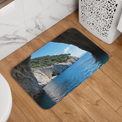 Fußmatte Willkommens-Fußmatte, 40,6 x 61 cm, rutschfest, saugfähig, Badteppich, weich, waschbar, Bodenmatte, natürlicher Marmor, Höhlenteppich für stilvolle Küche, Schlafzimmer, Badezimmer, Dekor Fußmatte Willkommens-Fußmatte, 40,6 x 61 cm, rutschfest, saugfähig, Badteppich, weich, waschbar, Bodenmatte, natürlicher Marmor, Höhlenteppich für stilvolle Küche, Schlafzimmer, Badezimmer, Dekor von JKASDTRP