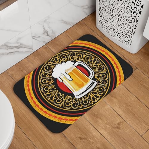 Fußmatte Willkommens-Fußmatte, 40,6 x 61 cm, rutschfest, saugfähig, weich, waschbar, Bodenmatte, Bierstempel-Teppich für stilvolle Küche, Schlafzimmer, Badezimmer, Dekor Fußmatte Willkommens-Fußmatte, 40,6 x 61 cm, rutschfest, saugfähig, weich, waschbar, Bodenmatte, Bierstempel-Teppich für stilvolle Küche, Schlafzimmer, Badezimmer, Dekor von JKASDTRP