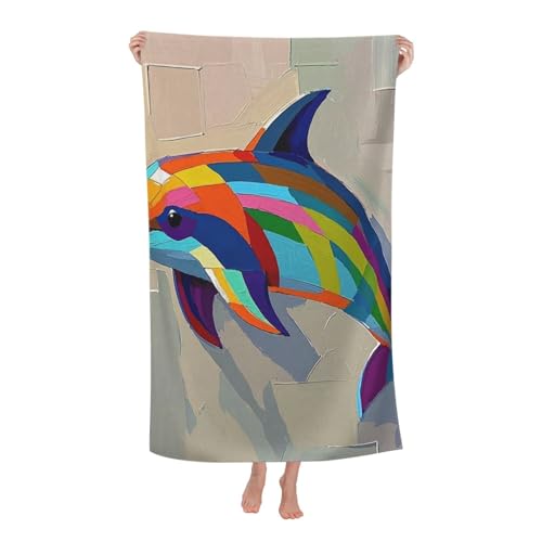 JKASDTRP Schnell trocknendes Strandtuch, weich, saugfähig, Badetuch, sandfrei, Mikrofaser, Pool-Handtuch für Damen und Herren, Camping, Reisen, Schwimmen, 81,3 x 132,2 cm JKASDTRP Schnell trocknendes Strandtuch, weich, saugfähig, Badetuch, sandfrei, Mikrofaser, Pool-Handtuch für Damen und Herren, Camping, Reisen, Schwimmen, 81,3 x 132,2 cm von JKASDTRP