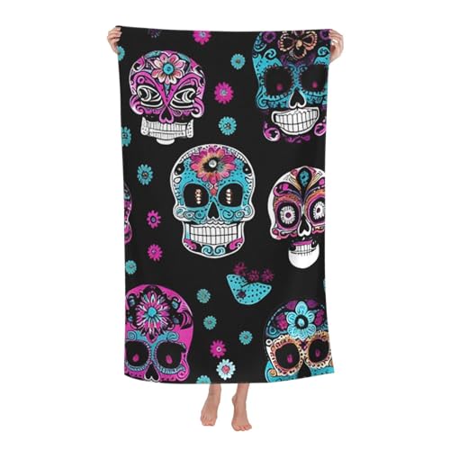 JKASDTRP Schnell trocknendes Strandtuch, weich, saugfähig, Badetuch, sandfrei, Mikrofaser, Pool-Handtuch für Damen und Herren, Camping, Reisen, Schwimmen, 81,3 x 132,2 cm JKASDTRP Schnell trocknendes Strandtuch, weich, saugfähig, Badetuch, sandfrei, Mikrofaser, Pool-Handtuch für Damen und Herren, Camping, Reisen, Schwimmen, 81,3 x 132,2 cm von JKASDTRP