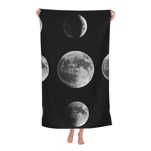 JKASDTRP Schnell trocknendes Strandtuch, weich, saugfähig, Badetuch, sandfrei, Mikrofaser, Pool-Handtuch für Damen und Herren, Camping, Reisen, Schwimmen, 81,3 x 132,2 cm von JKASDTRP
