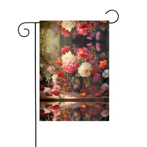 JKDGOJ Blumen-Party-Bild, Gartenflagge, für den Außenbereich, geeignet für alle Jahreszeiten, 30,5 x 45,7 cm JKDGOJ Blumen-Party-Bild, Gartenflagge, für den Außenbereich, geeignet für alle Jahreszeiten, 30,5 x 45,7 cm von JKDGOJ