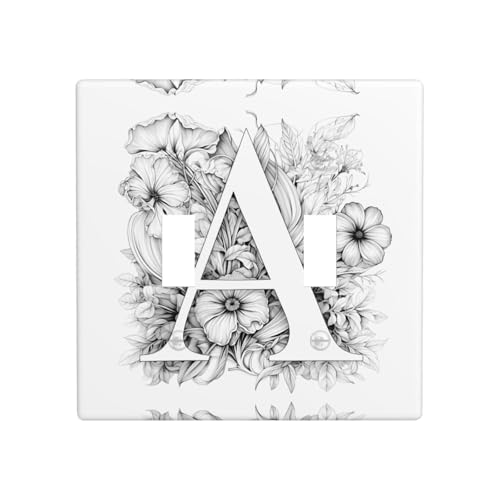 JKDGOJ Dekoratives Wandpaneel mit Blumen und Buchstaben, 11,4 x 11,4 cm, geeignet für Steckdosen, die nicht leicht beschädigt werden JKDGOJ Dekoratives Wandpaneel mit Blumen und Buchstaben, 11,4 x 11,4 cm, geeignet für Steckdosen, die nicht leicht beschädigt werden von JKDGOJ