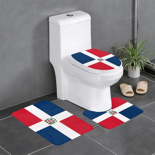 JKDGOJ Dominikanische Republik Bild 3-teiliges Badezimmerteppich-Set – rutschfestes Badteppich-Set – leicht zu reinigen und zu pflegen – feuchtigkeitsblockierend und langlebig JKDGOJ Dominikanische Republik Bild 3-teiliges Badezimmerteppich-Set – rutschfestes Badteppich-Set – leicht zu reinigen und zu pflegen – feuchtigkeitsblockierend und langlebig von JKDGOJ